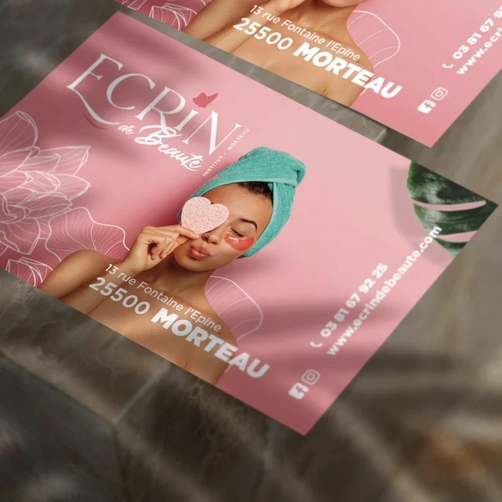 Identité visuelle : Écrin de beauté, Institut de beauté