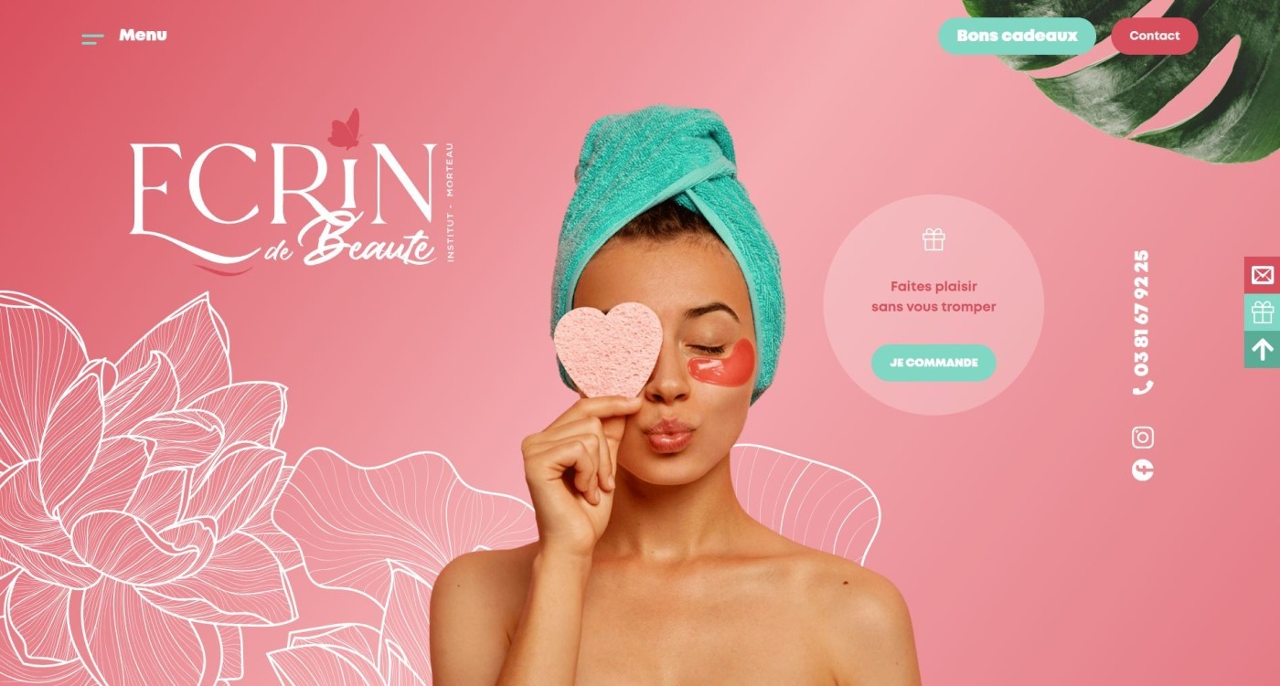 Site web : Écrin de beauté, Institut de beauté
