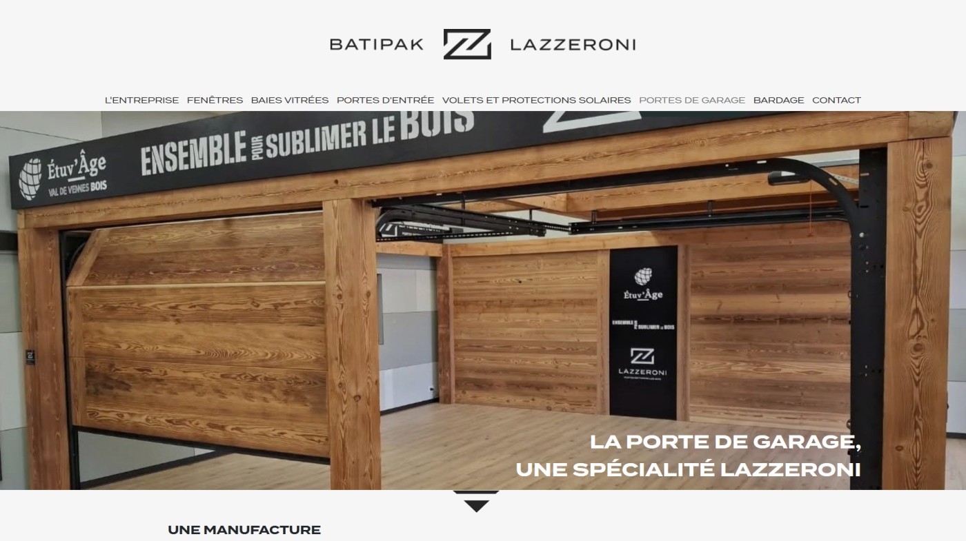Site web : Batipak Lazzeroni, Porte de garage