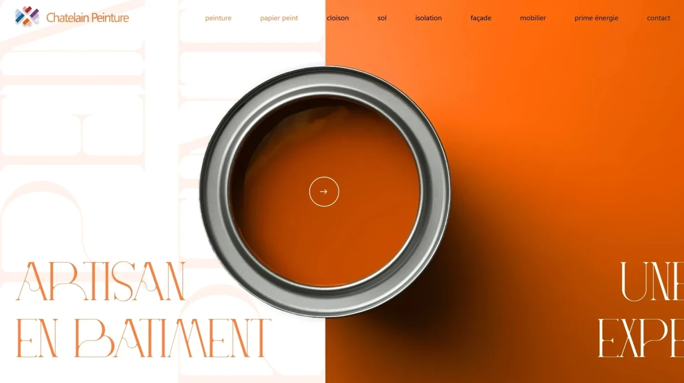 Site web : Chatelain Peinture, Artisan en bâtiment