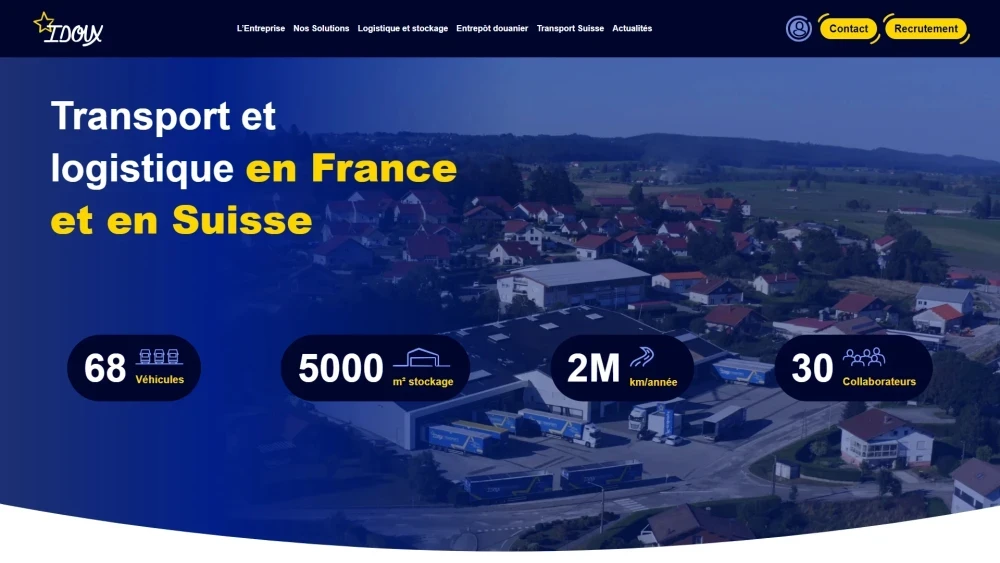 Site web : Idoux, Transport et logistique
