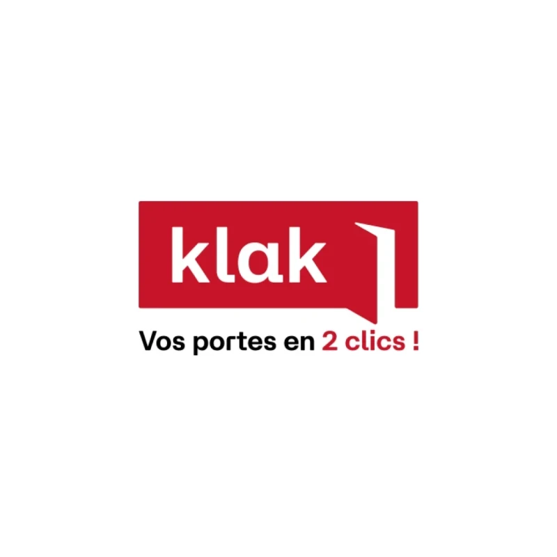 Identité visuelle : Klak, Vos portes en 2 clics