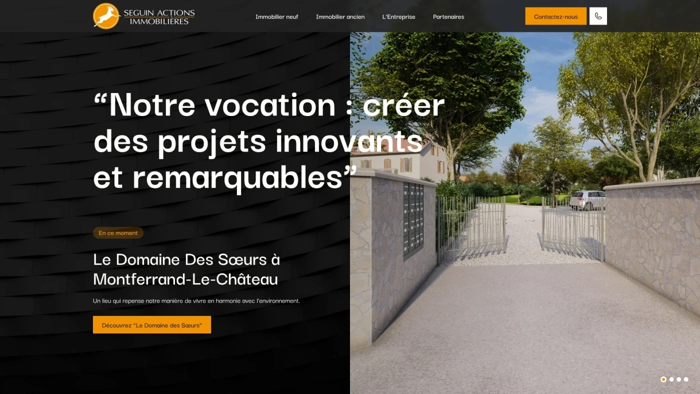 Site web : Seguin Actions Immobilières, Promoteur