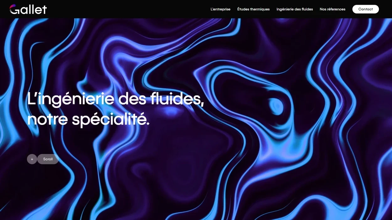 Site web : BET Gallet, Bureau d'étude thermique