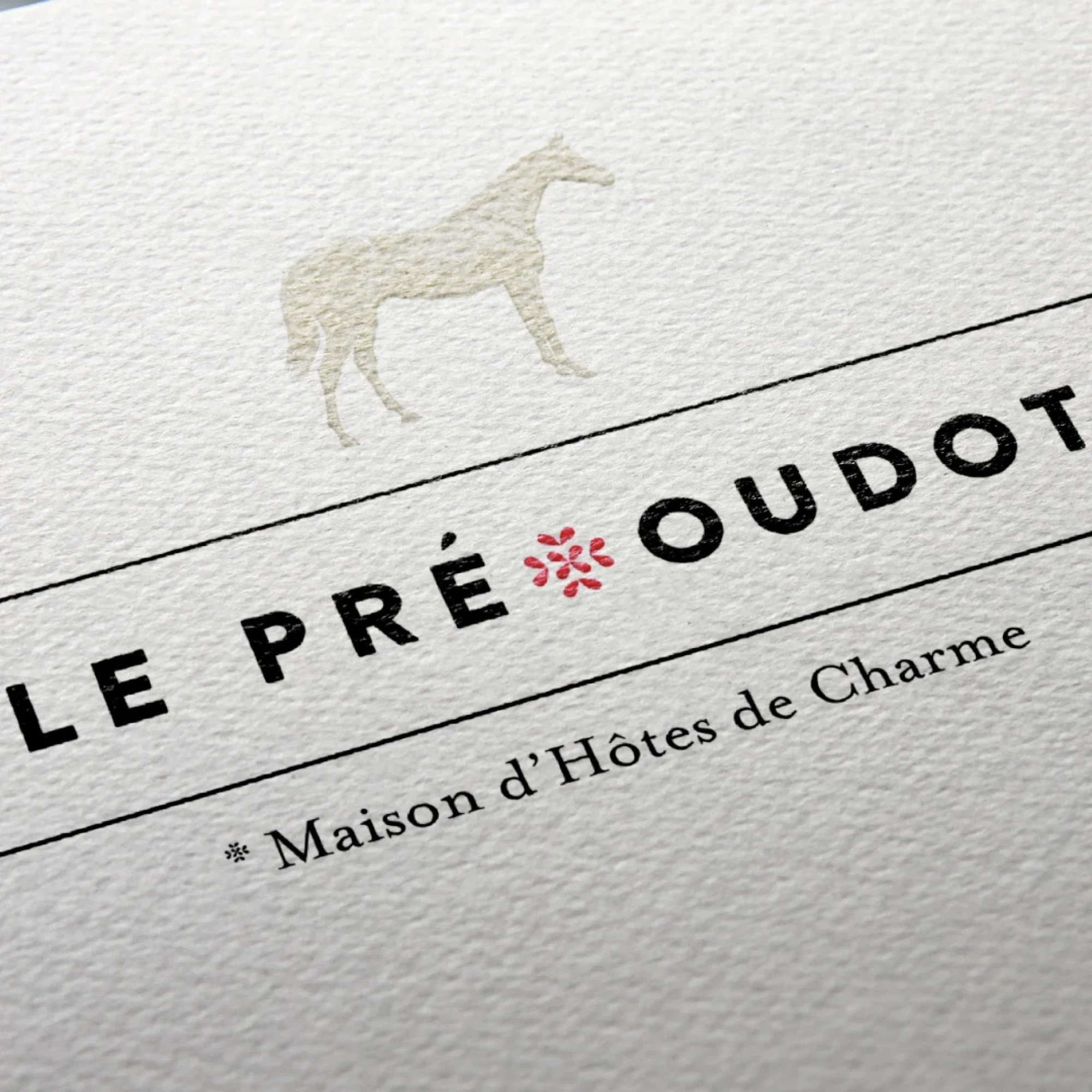 Identité visuelle : Le Pré Oudot, Maison d'hôtes de charme