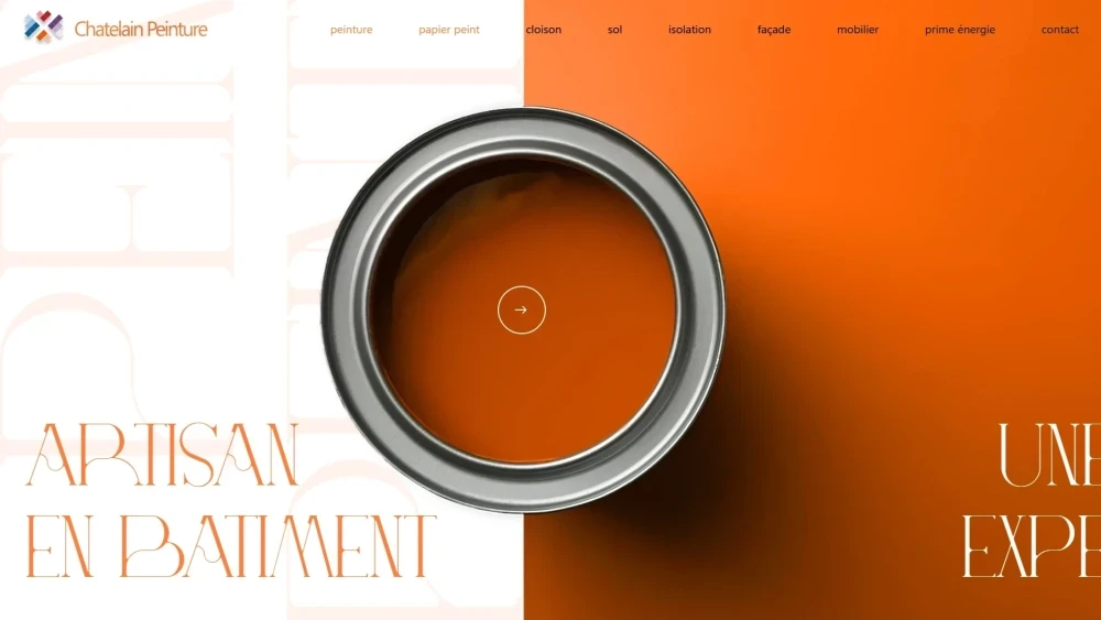 Site web : Chatelain Peinture, Artisan en bâtiment