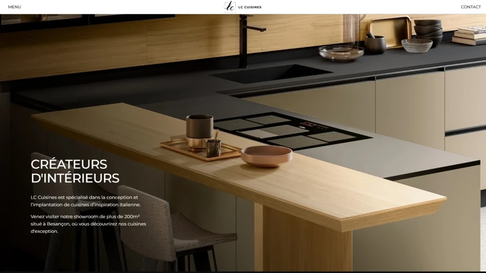Site web : LC Cuisines, L'élégance italienne
