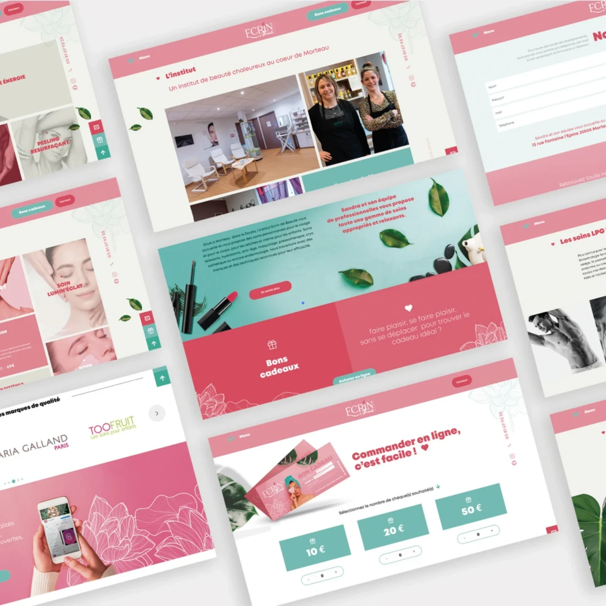 Identité visuelle : Écrin de beauté, Institut de beauté