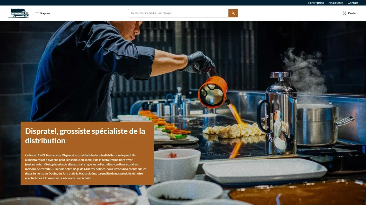 Site web : Dispratel, Grossiste spécialiste de la distribution