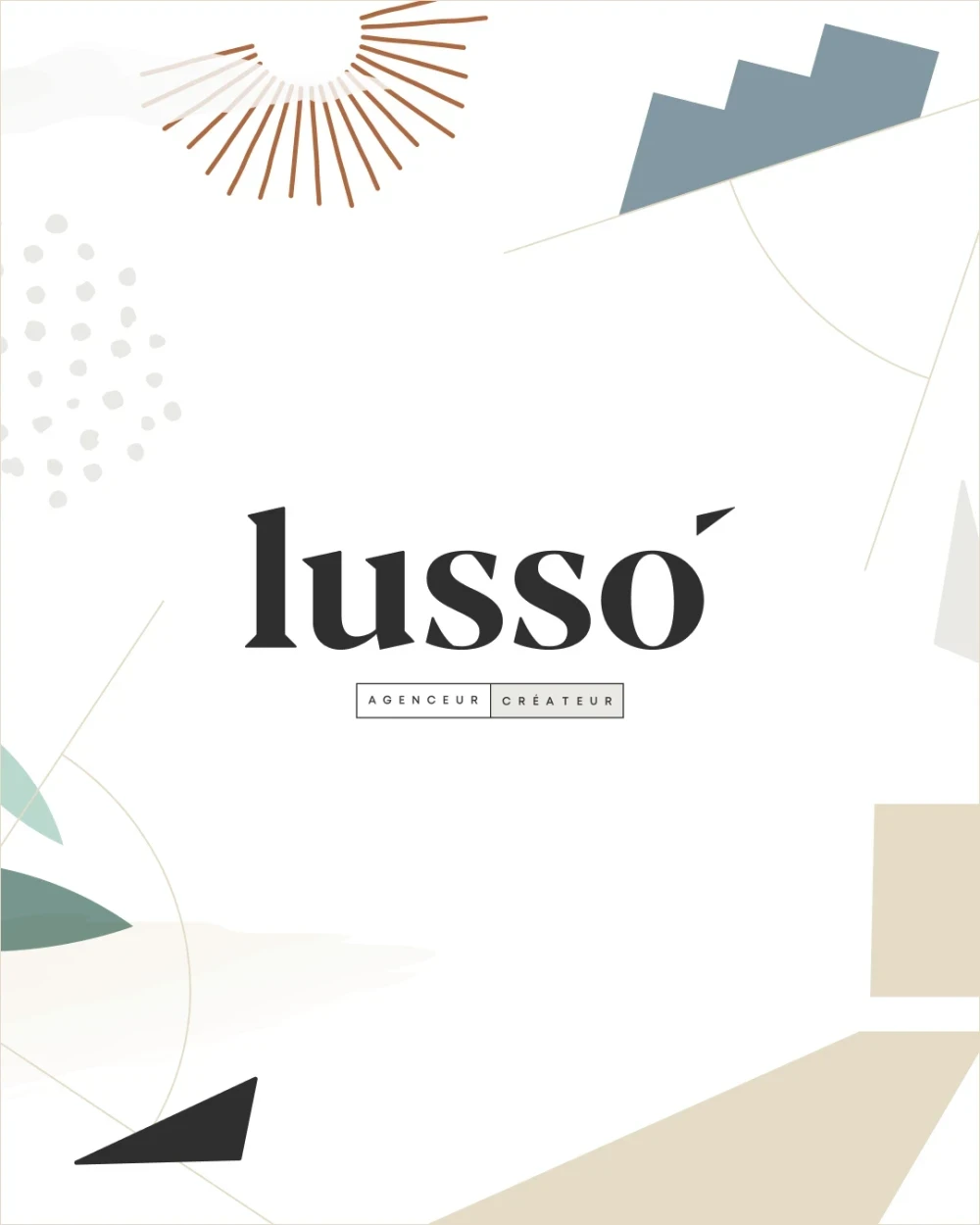 Identité visuelle : Lusso, L'agencement haut de gamme