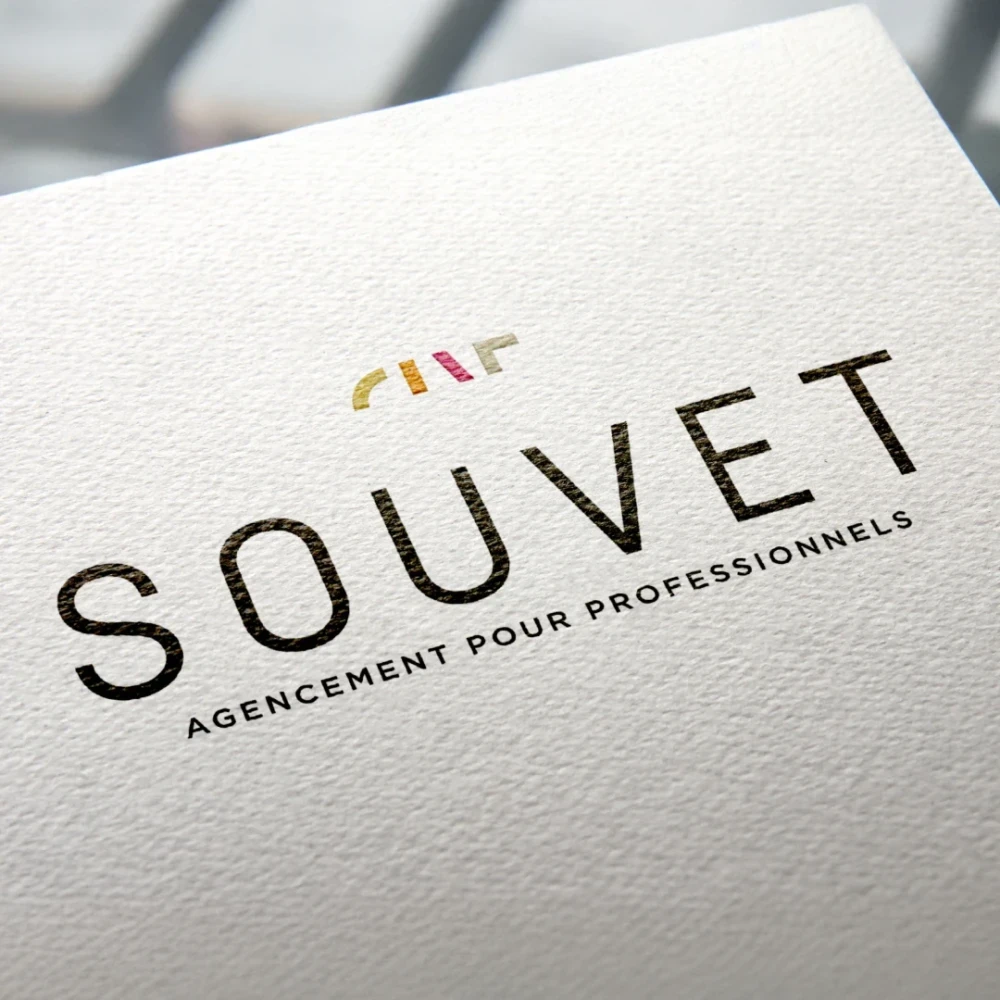 Identité visuelle : Souvet, Spécialiste de l'agencement