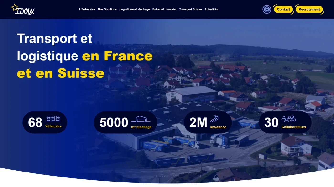Site web : Idoux, Transport et logistique