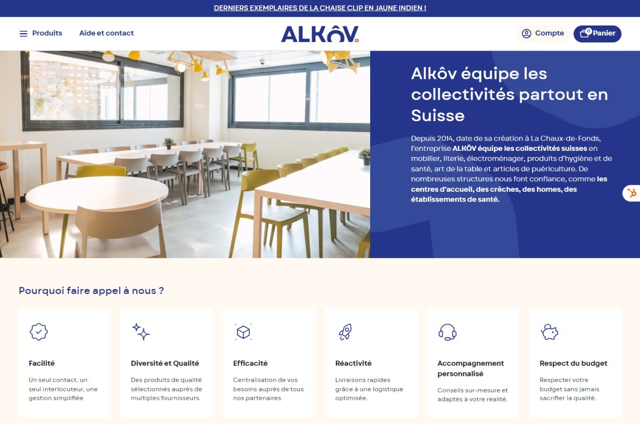 Site web : Alkôv, Équipe les collectivités