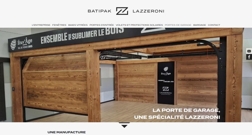 Site web : Batipak Lazzeroni, Porte de garage