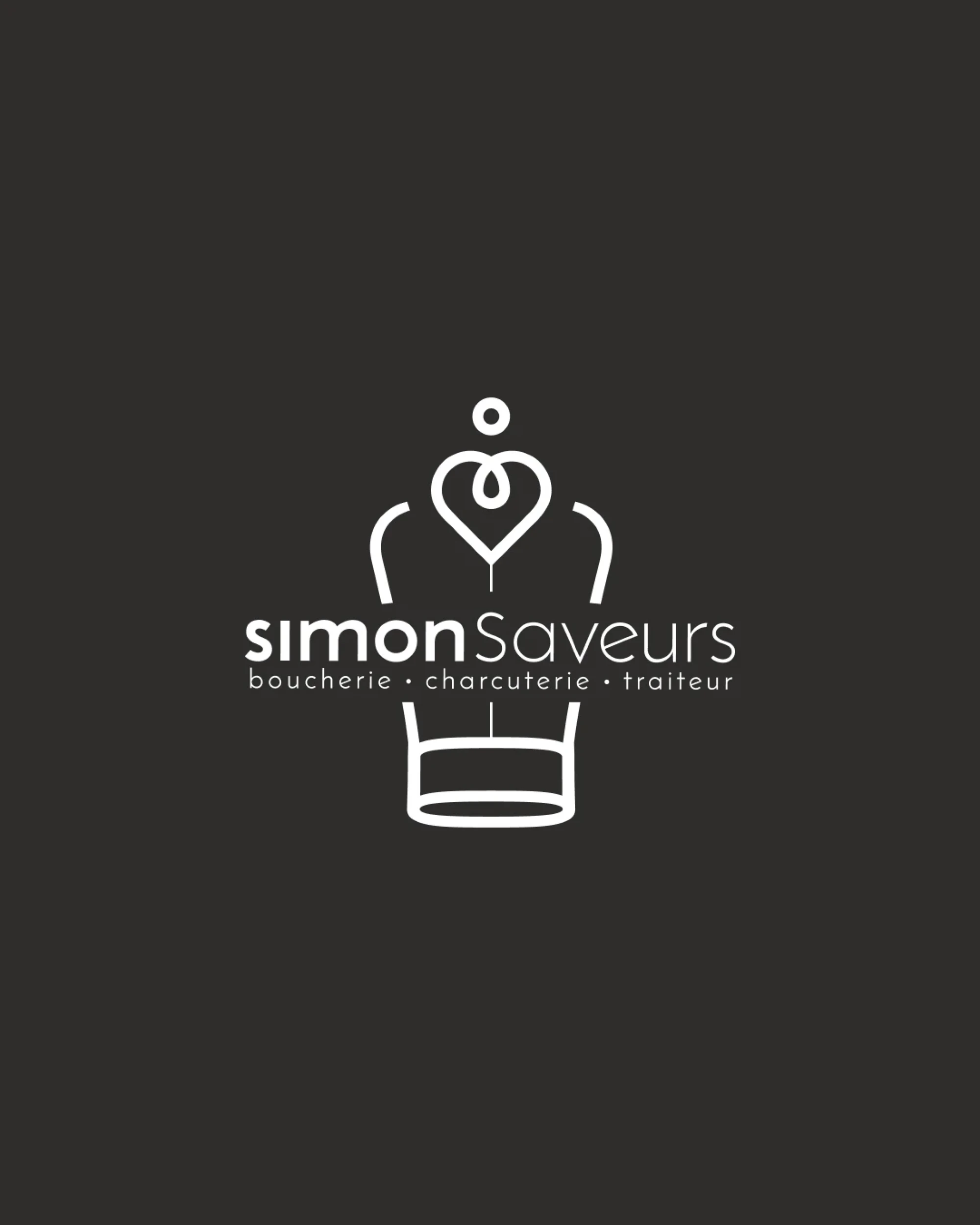 Identité visuelle : Simon Saveurs, Boucherie-charcuterie