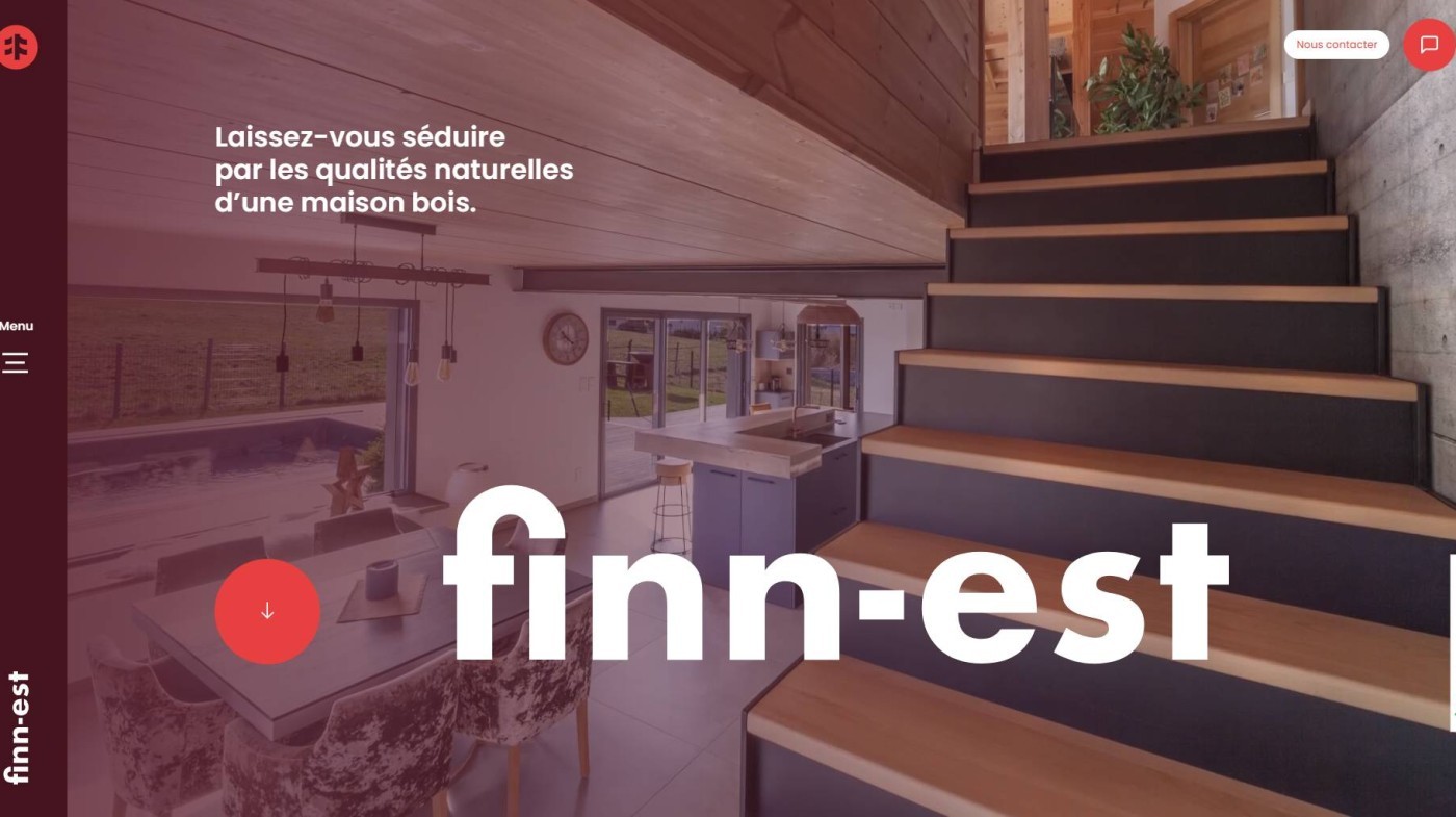 Site web : Finn-Est, Constructeur de maisons bois