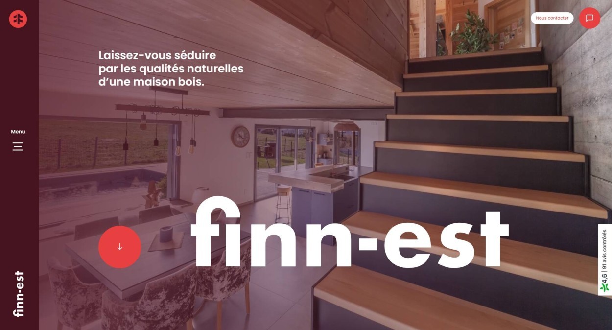 Site web : Finn-Est, Constructeur de maisons bois