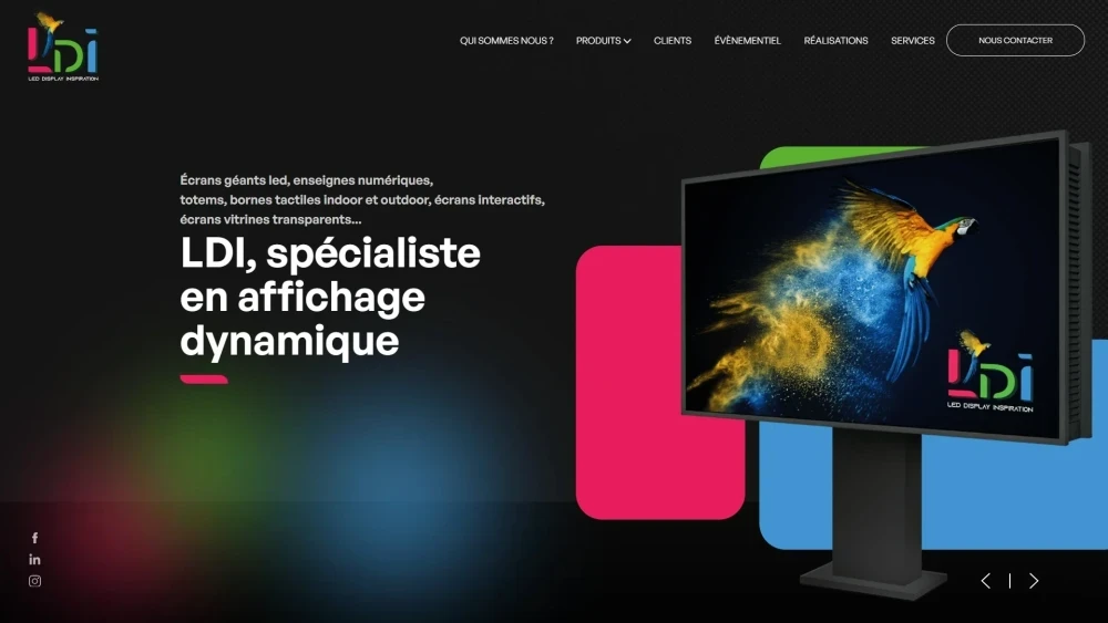 Site web : LDI, Spécialiste en affichage