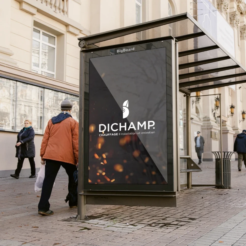 Identité visuelle : Dichamp, Chauffagiste