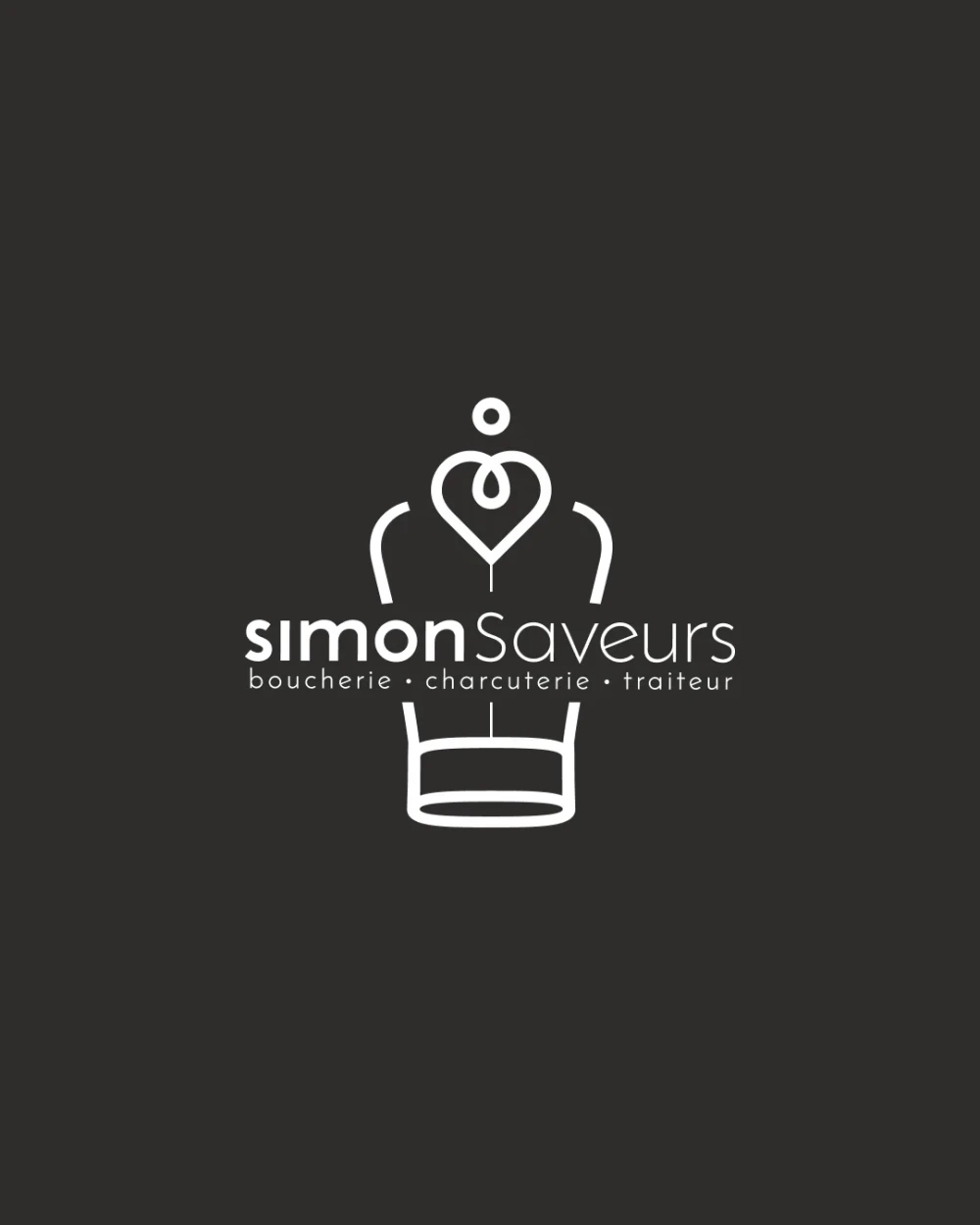 Identité visuelle : Simon Saveurs, Boucherie-charcuterie