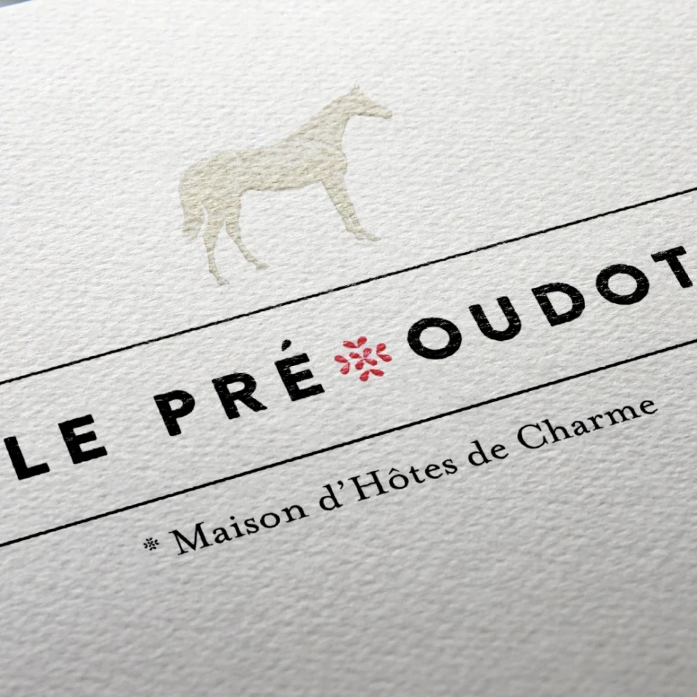 Identité visuelle : Le Pré Oudot, Maison d'hôtes de charme