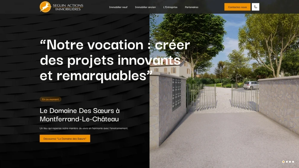 Site web : Seguin Actions Immobilières, Promoteur