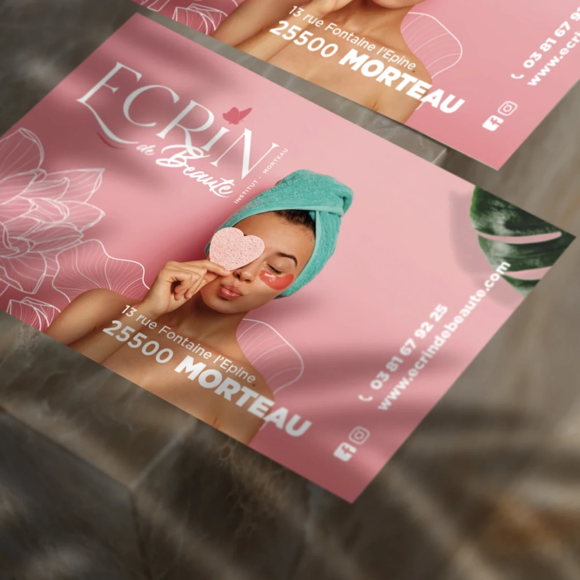 Identité visuelle : Écrin de beauté, Institut de beauté