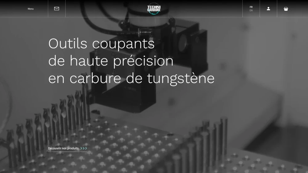 Site web : Technicarbure, Outils coupants de haute précision en carbure de tungstène