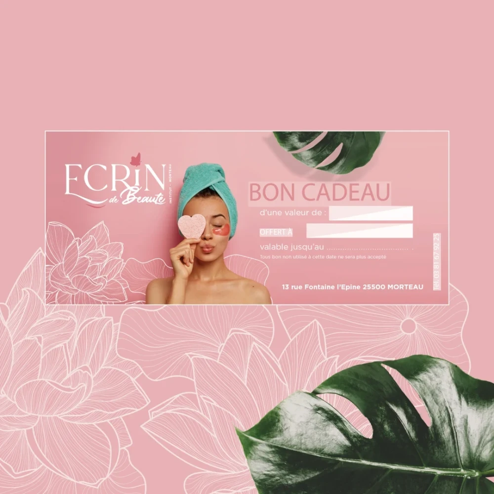 Identité visuelle : Écrin de beauté, Institut de beauté