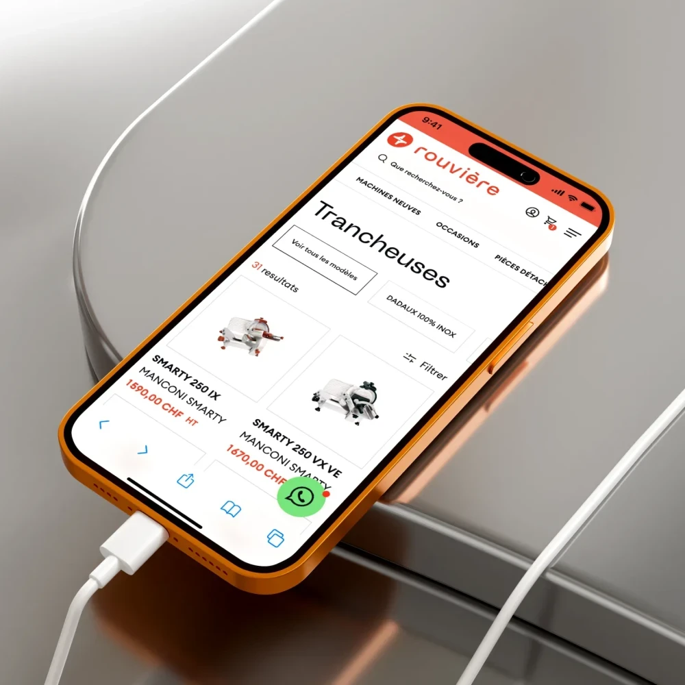Réalisation du site ecommerce pour Rouvière SA