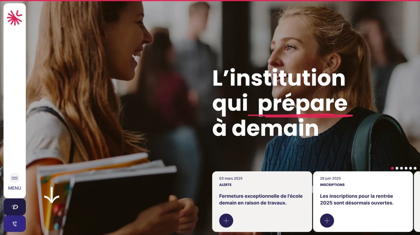 Site web : Groupe scolaire Saint Joseph, Pôle d'enseignements