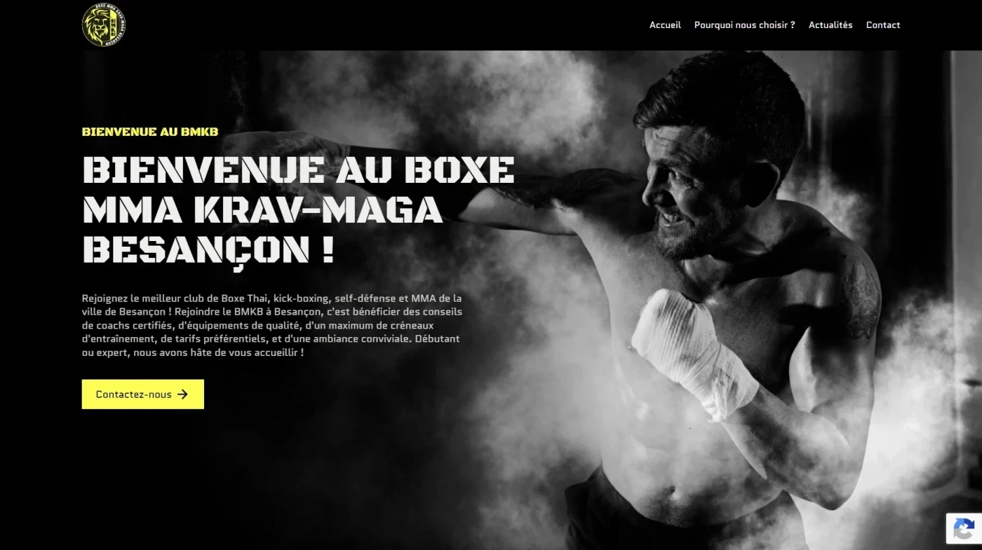 Site web : Boxe MMA Besançon, Arts martiaux