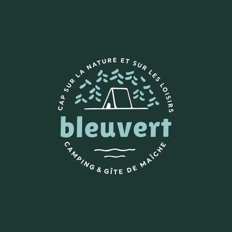 Identité visuelle : Camping Bleuvert, Faites respirer vos vacances