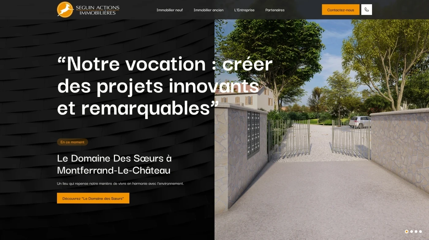 Site web : Seguin Actions Immobilières, Promoteur