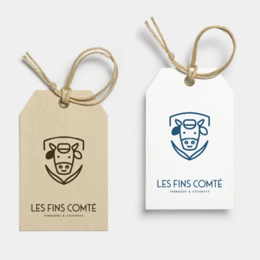 Identité visuelle : Les Fins Comté, Fromagers & Gourmets