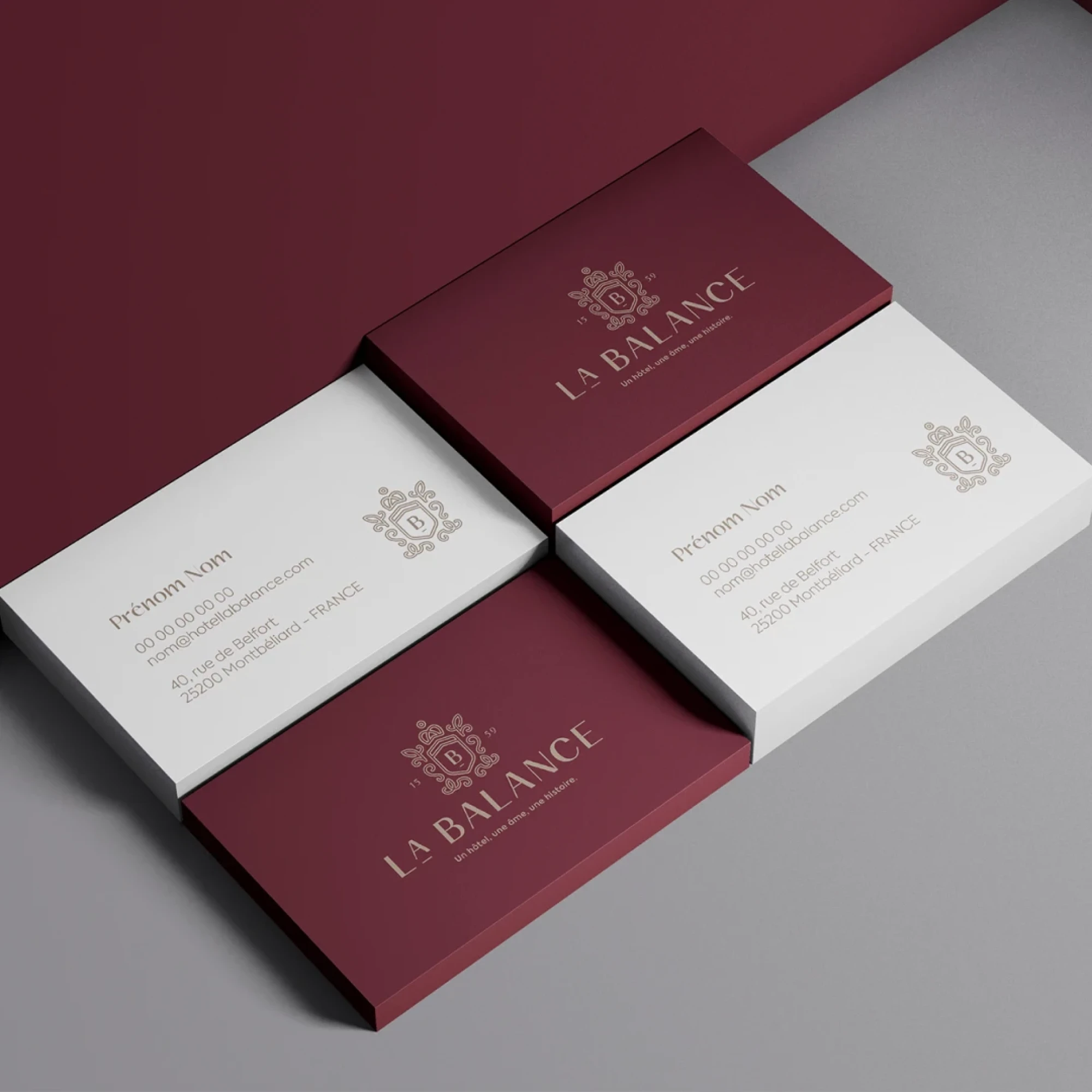 Identité visuelle : Hôtel la Balance, Hôtel au passé princier