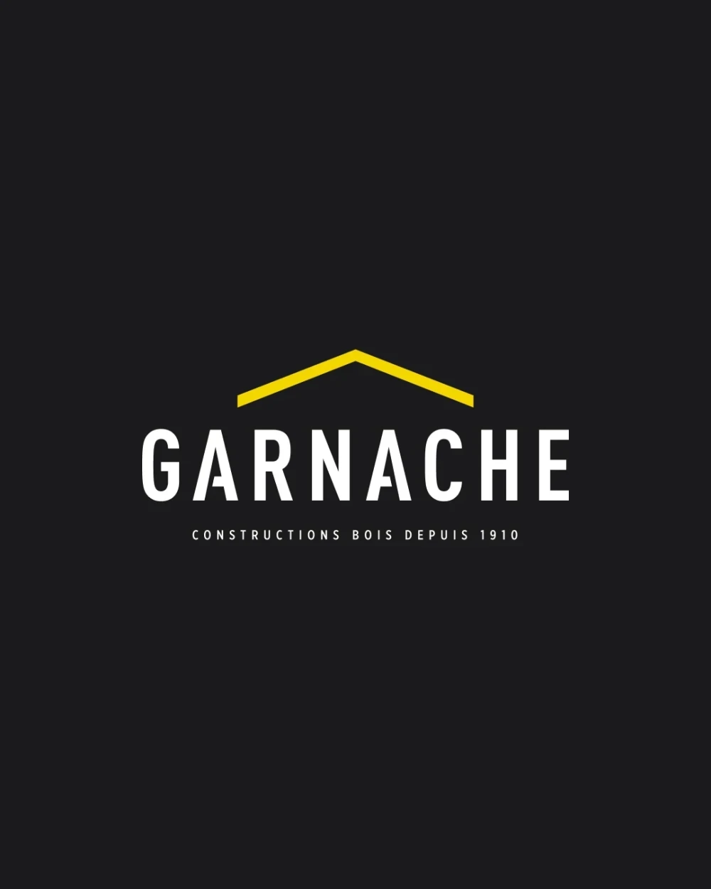 Identité visuelle : Garnache, Construction bois depuis 1910