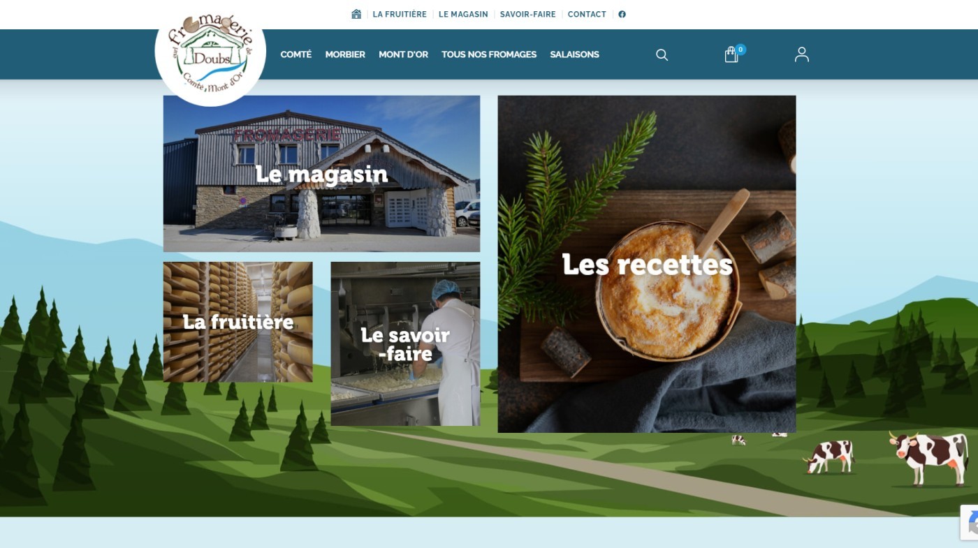 Site web : Fromagerie de Doubs, Faites le plein de saveurs avec nos produits du terroir