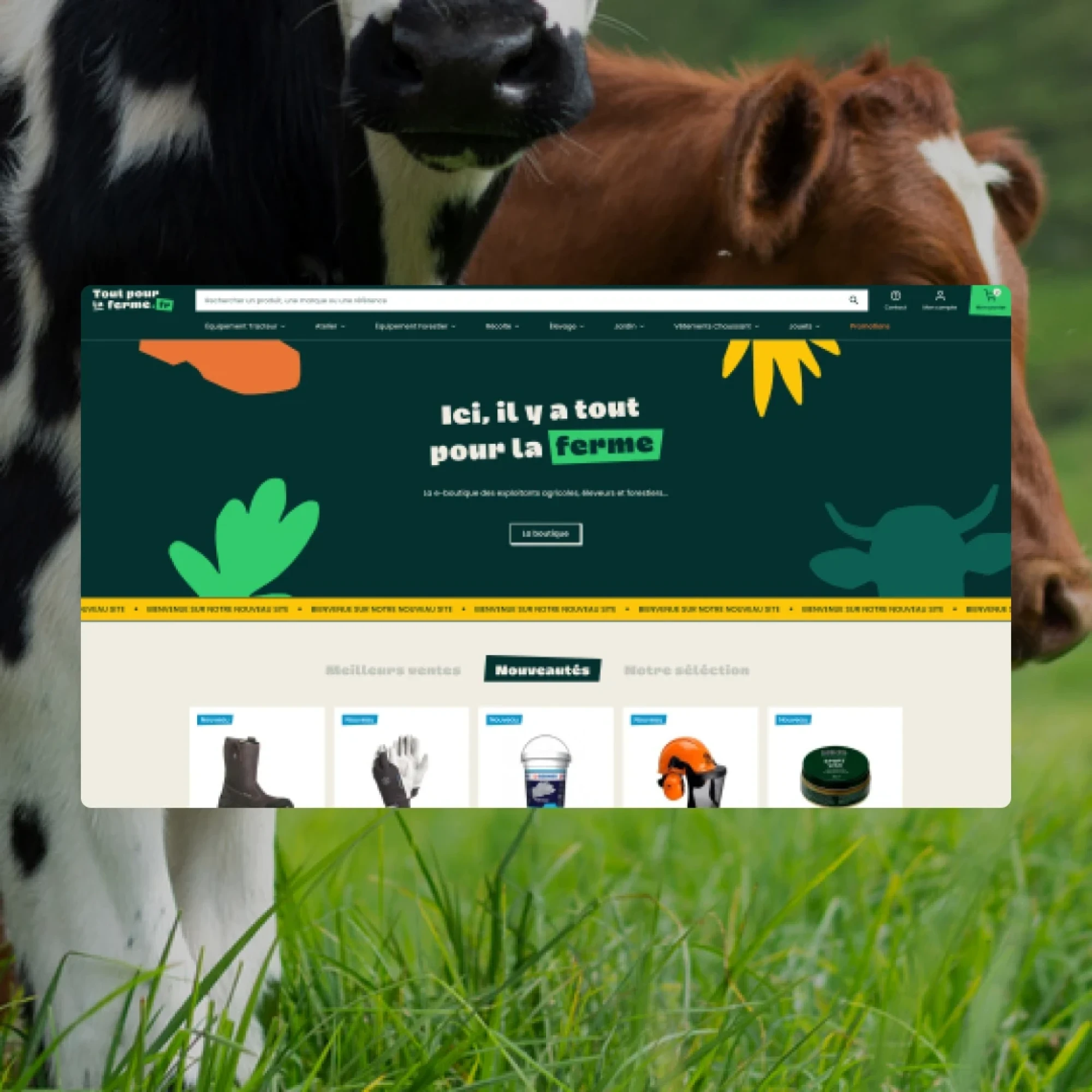 Identité visuelle : Tout pour la ferme, Matériel agricole