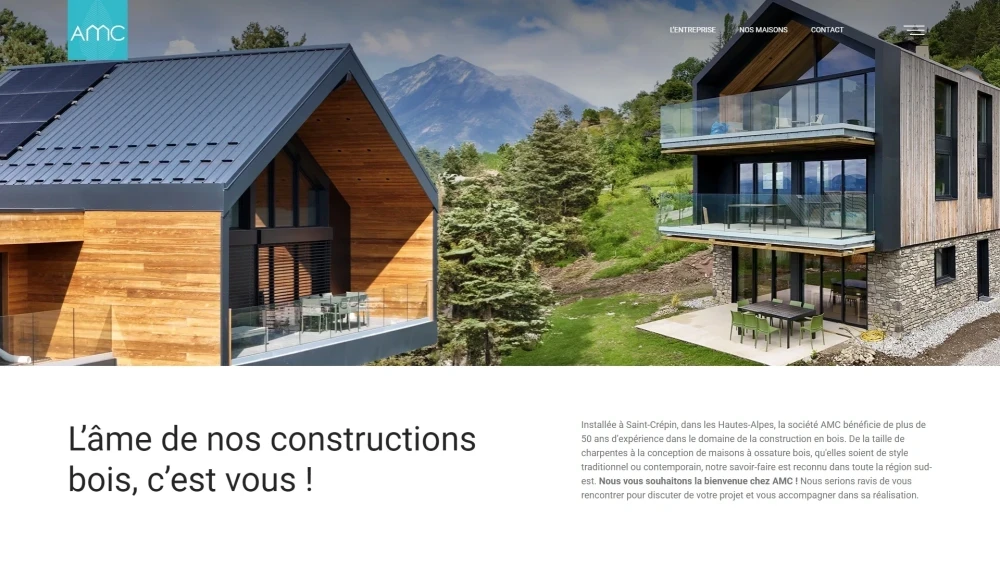 Site web : AMC, Constructions bois
